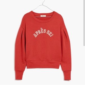 Madewell Apres Ski Red Sweatshirt
